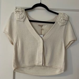 NWT Ivory Shrug from Anthropologie - name your price!